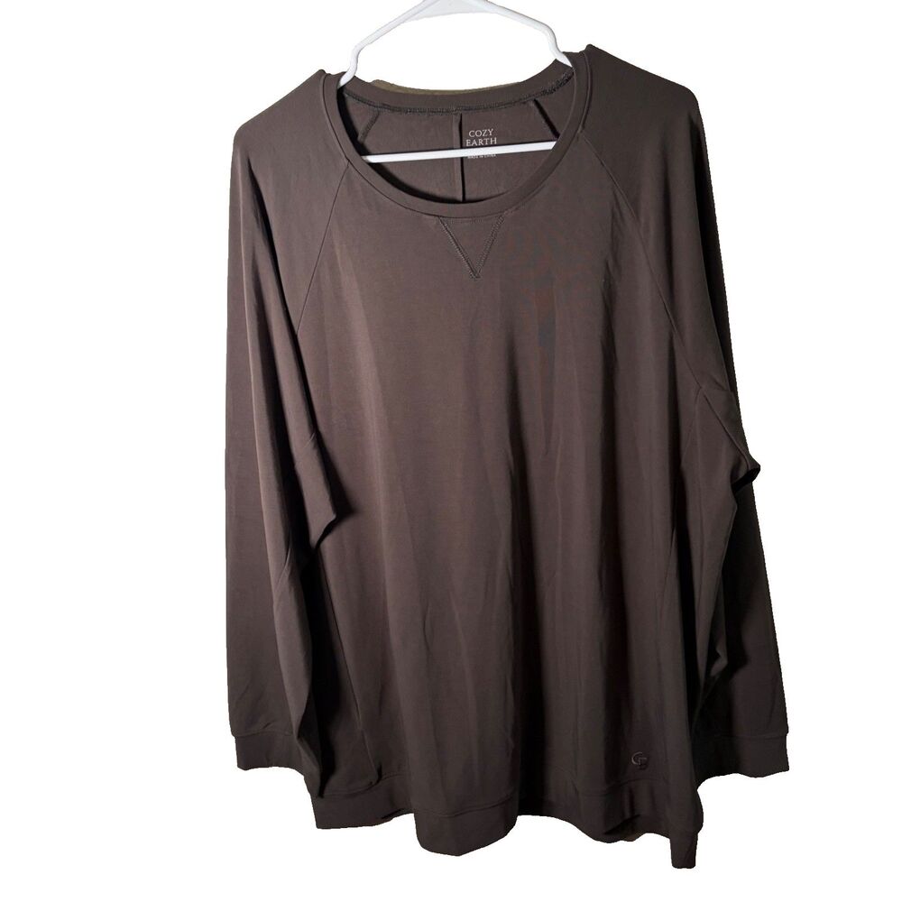 Cozy Earth Sweatshirt XXL Crew Neck Pullover Bamboo Blend Heavyweight